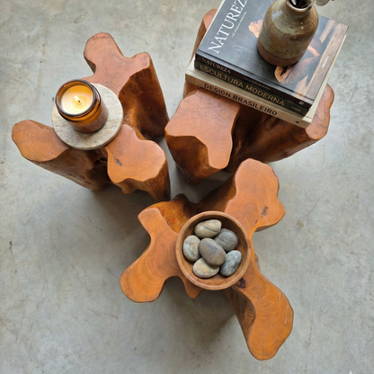 Trio Mesa Lateral Guarantã - Loja Mesa Madeira